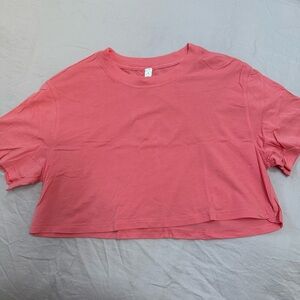 Lululemon all yours cropped tee ripened raspberry 6